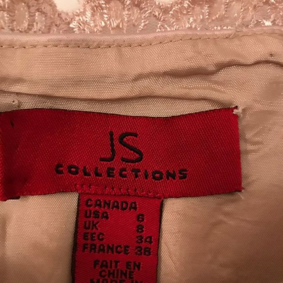new JS Collections Pink Lacy top size 6 - Picture 5 of 9